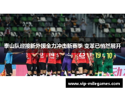 泰山队迎接新外援全力冲击新赛季 变革已悄然展开 泰山队迎接新外援全力冲击新赛季 变革已悄然展开